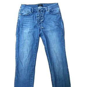 🌷le Chateau🌷 Vintage Lace Up Low Rise Jeans